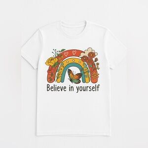 Handmade Believe in‎ yourself women T-shirt
